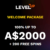LevelUp Online Casino Bonus Codes