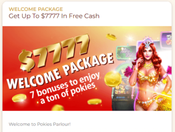 Pokies Parlour Casino Bonuses