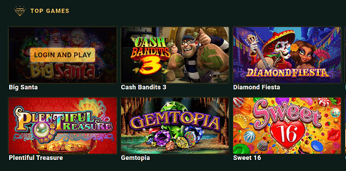 Top Spin Oasis Casino Games 
