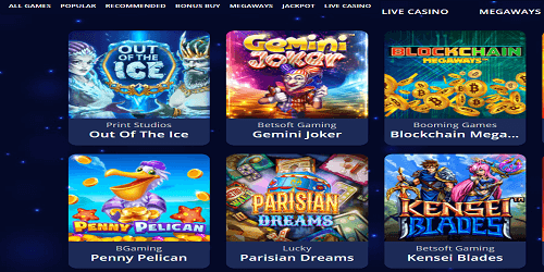 Blue Leo Online Casino Games 