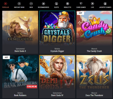 Cobra Online Casino Games
